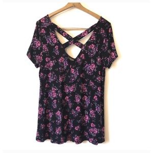 Torrid Floral Crossback Top Super Soft